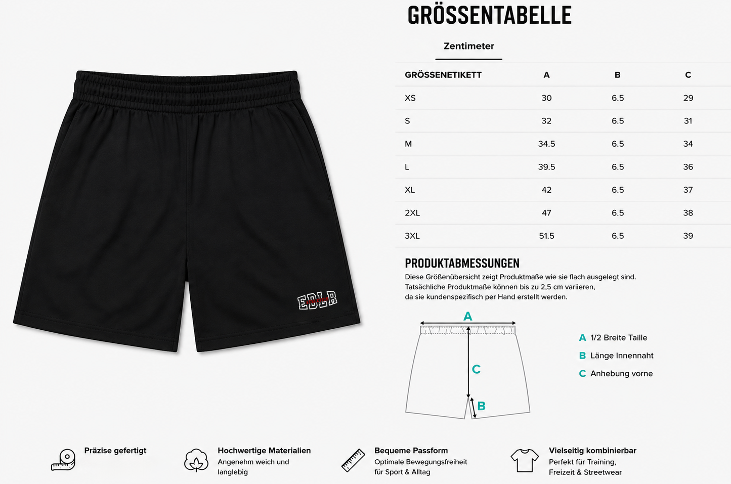 EDLR Athletics Shorts - VORBESTELLUNG VERSAND AB 22.06.2026